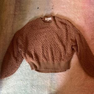 brown sweater